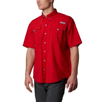 Columbia Overhemd Heren, PFG Bahama II Short Sleeve Rood, 69DOLSVJB